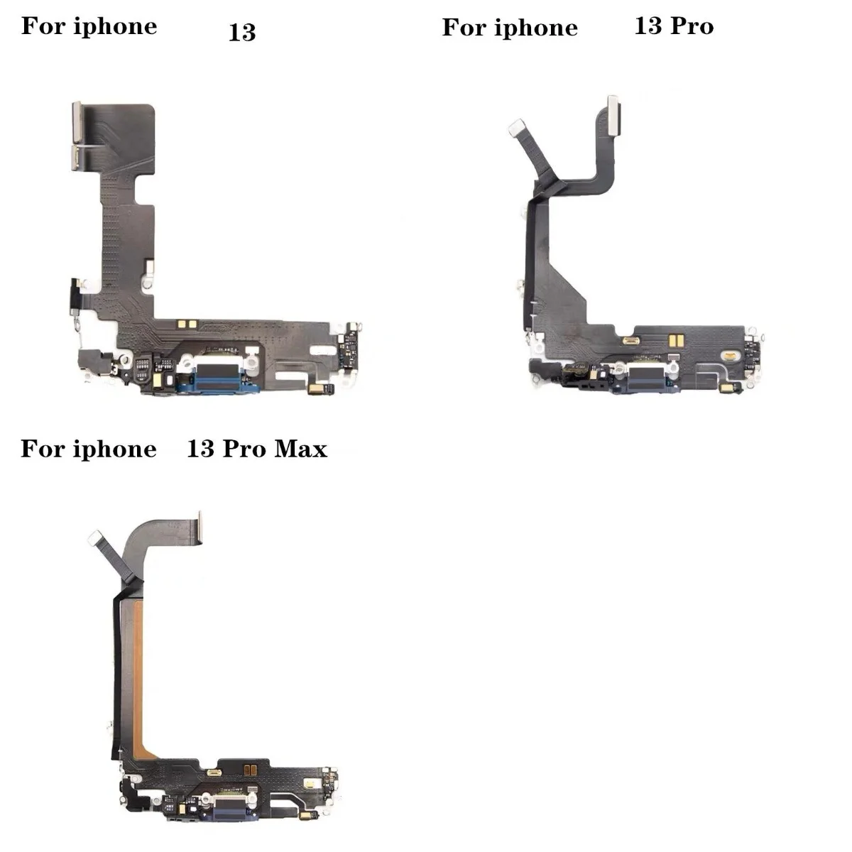

1 шт. для iPhone 13 13 pro 13 pro max зарядный USB-порт док-разъем гибкий кабель с микрофоном и разъемом для наушников