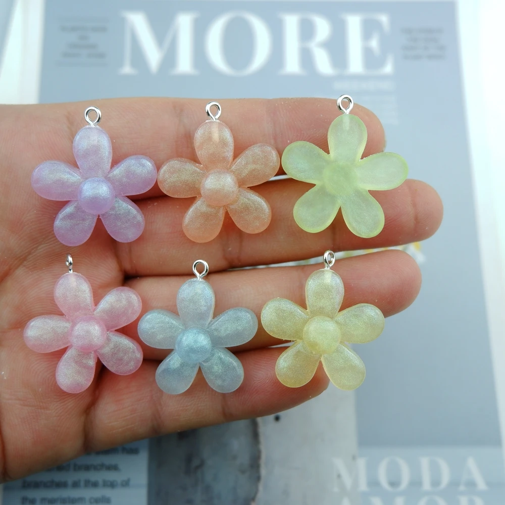 Оптовая продажа цветок полимерная серьга подвески для сережек браслетов