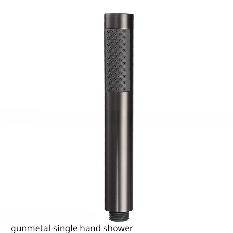 

Ручная душевая лейка из нержавеющей стали, Круглый ручной Душ высокого давления, цвет оружейный/розовое золото/белый/черный/хромированный, аксессуары для ванной комнаты и душа