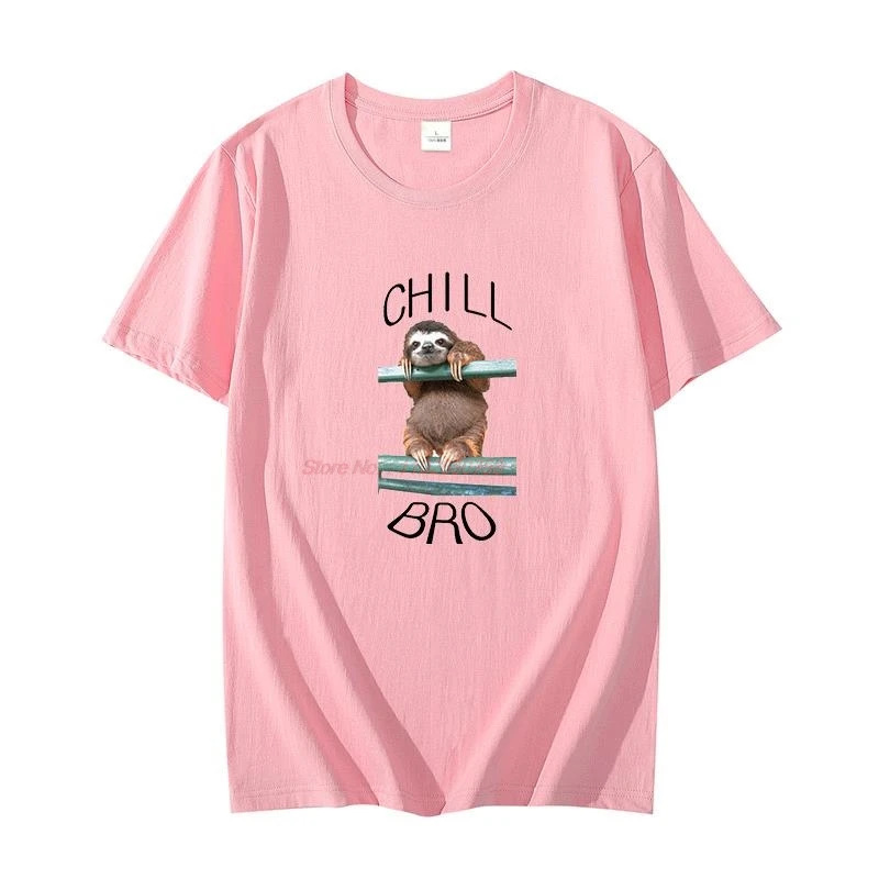 Крутая хипстерская футболка унисекс Chill Bro Sloth футболки с рисунком животных