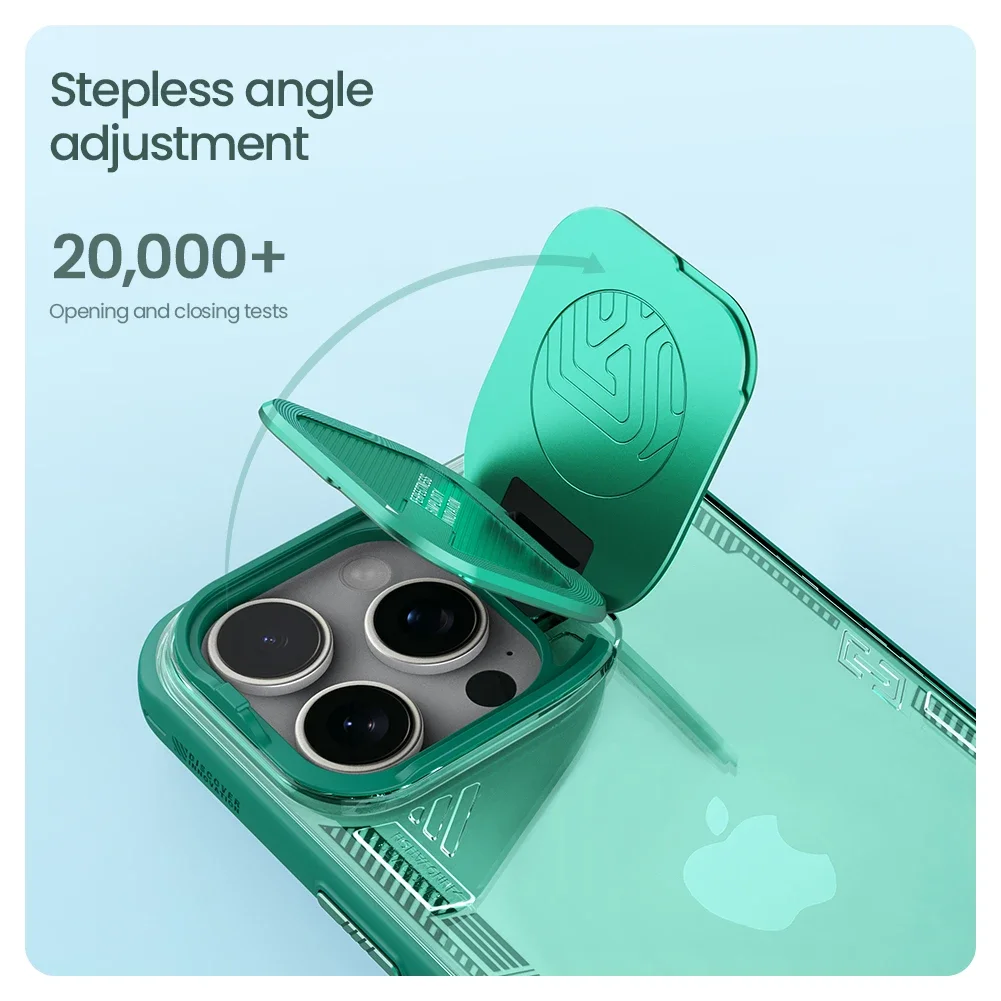 Фото NILLKIN для iPhone 16 Pro Max/16 Pro iceblade Prop, прозрачный прозрачный объектив 360, защитная задняя крышка для полной камеры №5