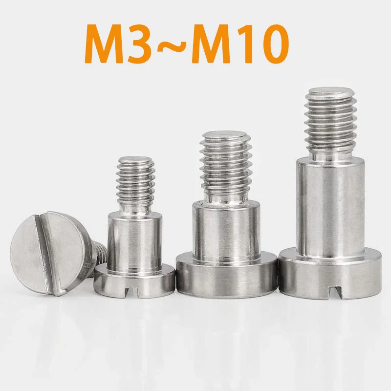 

M3 M4 M5 M6 M8 M10 304 Stainless Steel Flat Slotted Plug Shoulder Contour Sholudered Equal Height Screw Limit Bolt