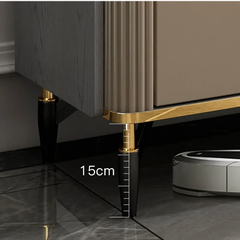 Вертикальная Многоуровневая стойка для обуви Золотая современная роскошная в