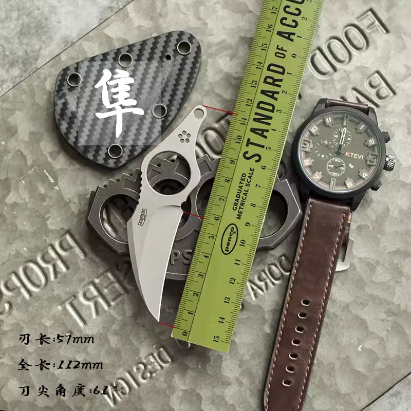 59-60HRC PSRK Falcon FM918 нож с фиксированным лезвием для кемпинга на природе инструмент
