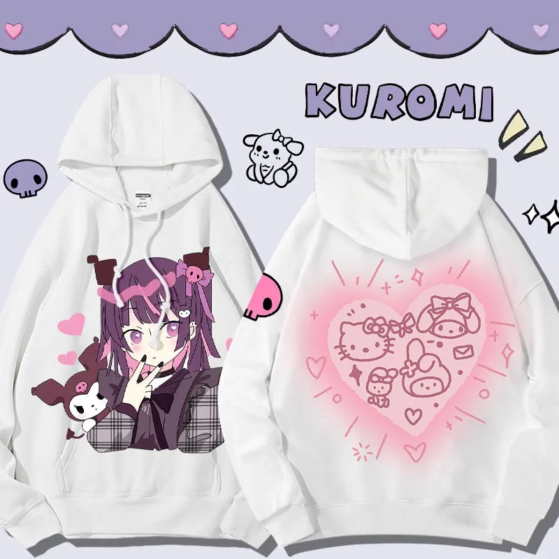 Японская Осенняя Толстовка Sanrio с надписью Two Yuan Kulomi Laurel Dog