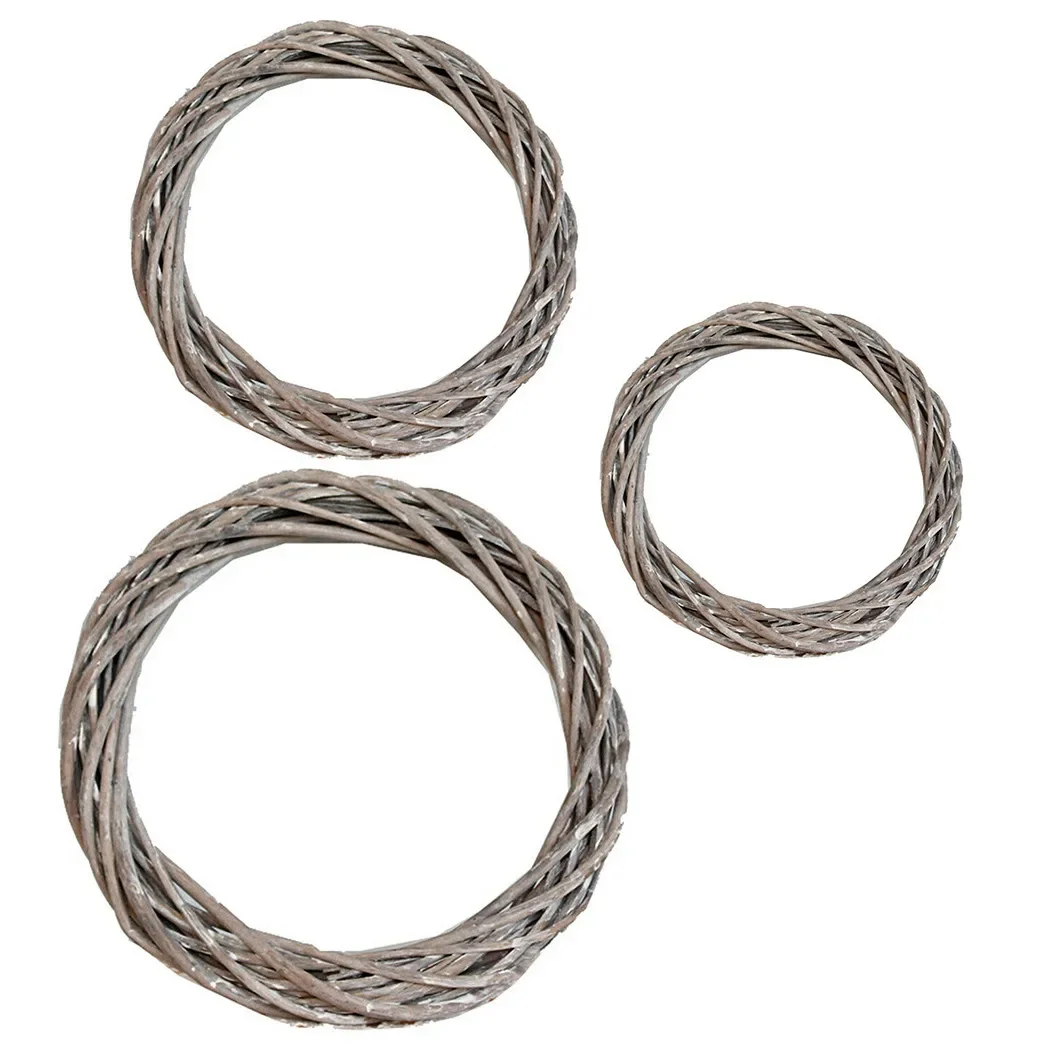 Венок из ротанга в виде кольца 20/25/30 см