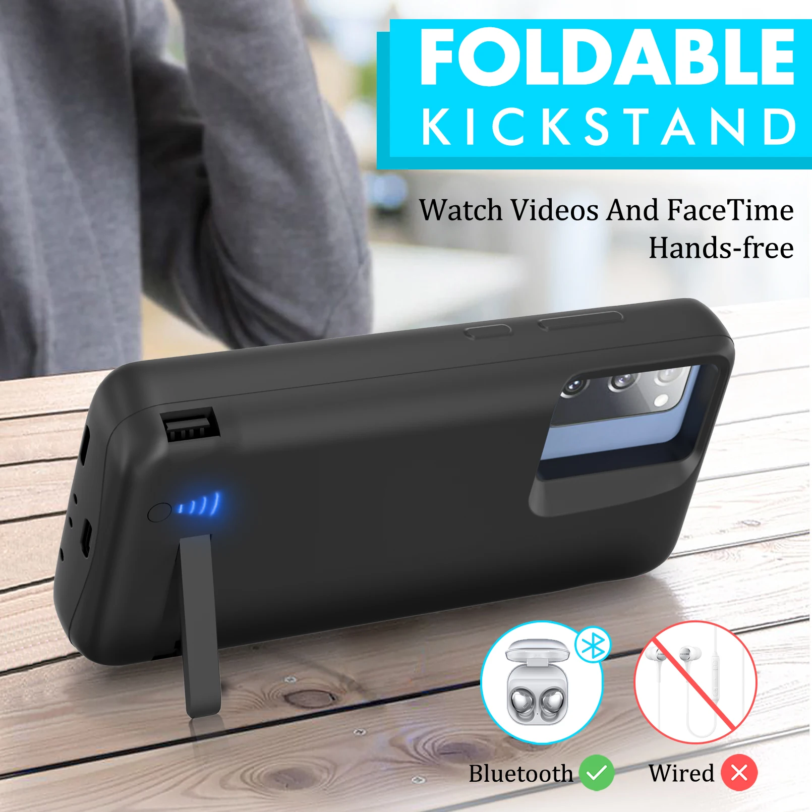 Kup Szybka ładowarka Do Samsung Galaxy S20 FE Power Bank Zewnętrzna Szybka Obudowa Do ładowania 5000mAh