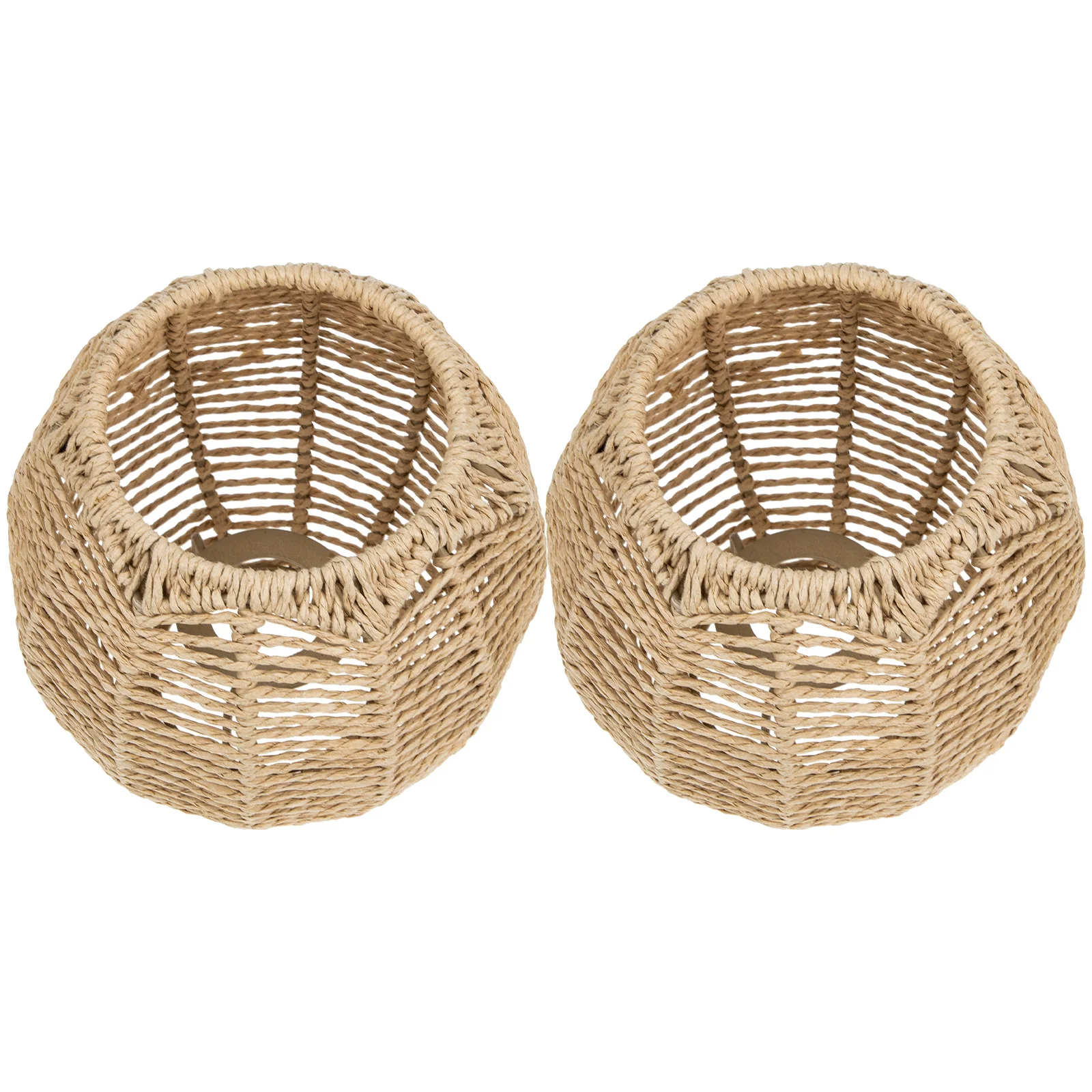 

Shield Ceiling Lamp Cover Pendant Light Lampshade Decor Rattan Woven Artificial