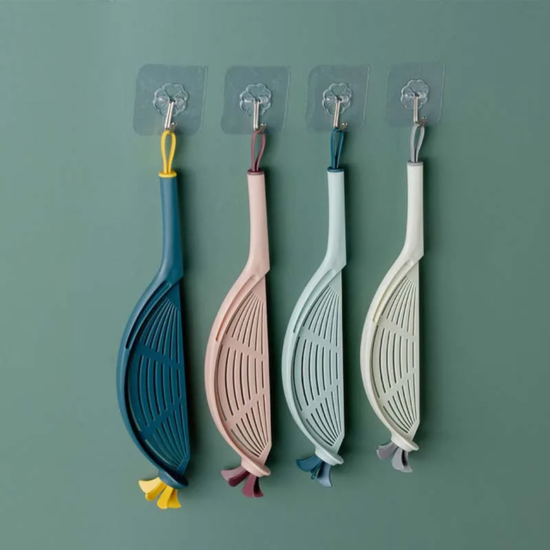 

Household Multifunctional Rice Washing Spoon Rice Washing Device Convenient To Clean Fruit Rice Noodle Drainer Kitchen Gadgets