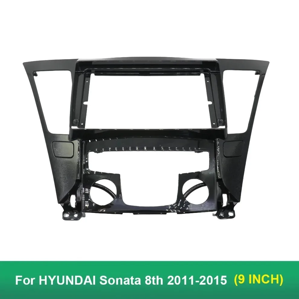 Фото 9-дюймовая автомобильная аудиорамка для Hyundai Sonata YF 2011 2012 2013 2014 2015 Android, панель установки автомобильного радио №1