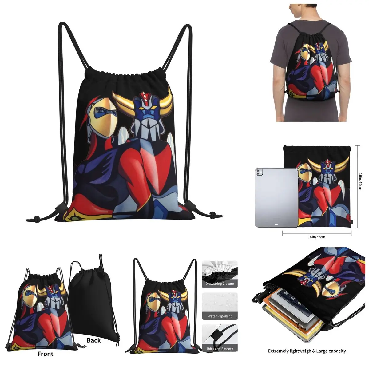 

Сумки на шнурке с художественным принтом GOLDRAKE, спортивная сумка, женский рюкзак, рюкзак с юмором и графическим рисунком, R348