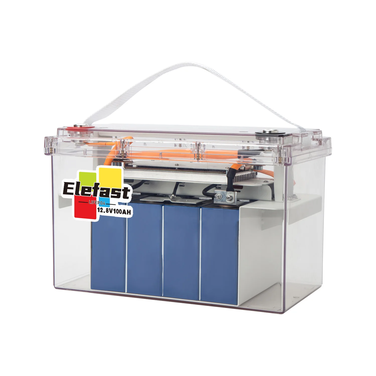 

Elefast 12V 100Ah LiFePo4 Battery Pack Lithium Iron Phosphate Batteries Grade A Cell Built-in 100A BMS For Solar Boat