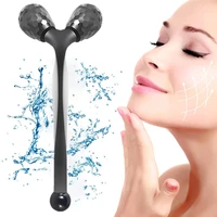 3d handheld roller massager y shaped face lift wrinkle remover 360 rotating roller massager beauty skincare tools