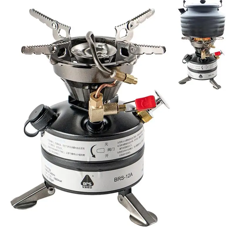

Camping Windproof Stove Lightweight Outdoor Cooking Burning Stove Outdoor Stove Head For Camping Hiking Climbing Fishing And