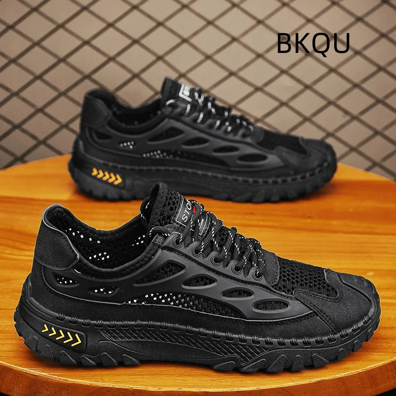 

Men's Casual Shoe Round Toe Lightweight Platform Outdoor Comfortable Trendy All-match Breathable Non-slip ShoeSpring Autumn Main
