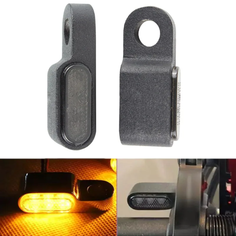 

Mini LED Motorcycle signal lamp Indicators Amber white flasher LED Turn Signal Light Handlebar Blinker Black/Chorme DC 12V