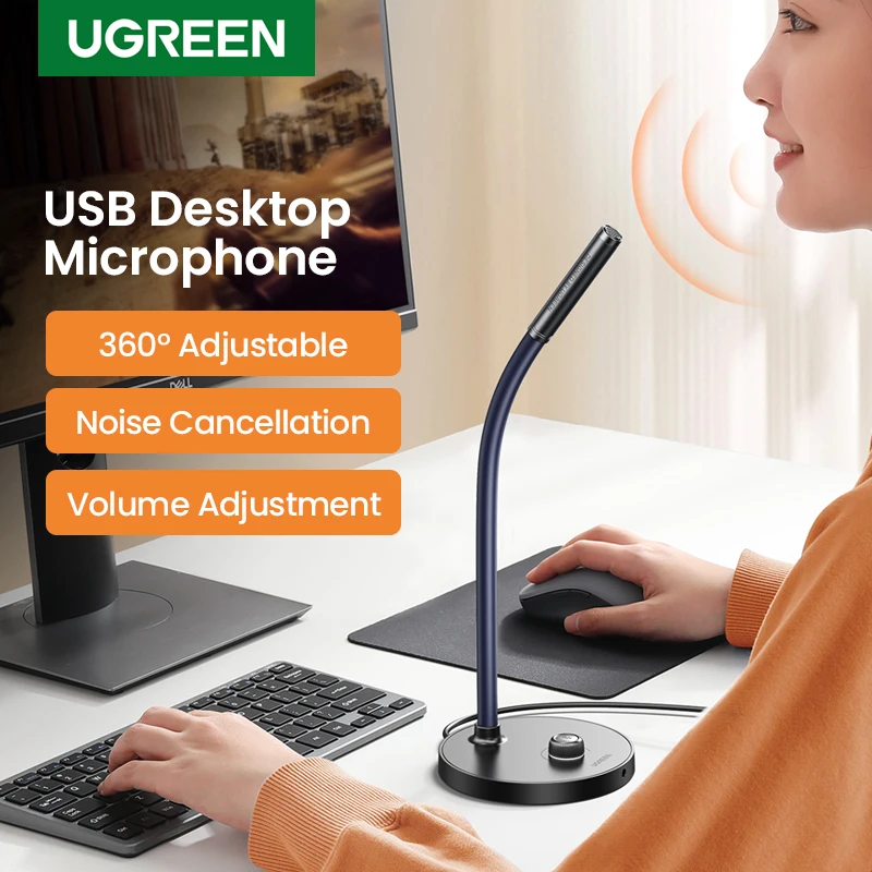 UGREEN USB Microphone Desktop Computer PC Mic  for YouTube Streaming, Podcasting, Gaming Mic for Mac Windows Audio Microphones 1