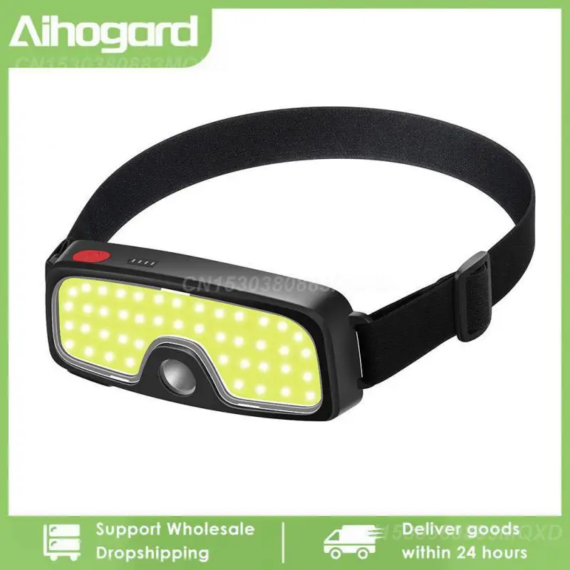 

1~5PCS Mini Headlamp Led Type-c Rechargeable New Headlights Portable Convenience Touch Flashlight Fishing Lamp Camping Light Cob