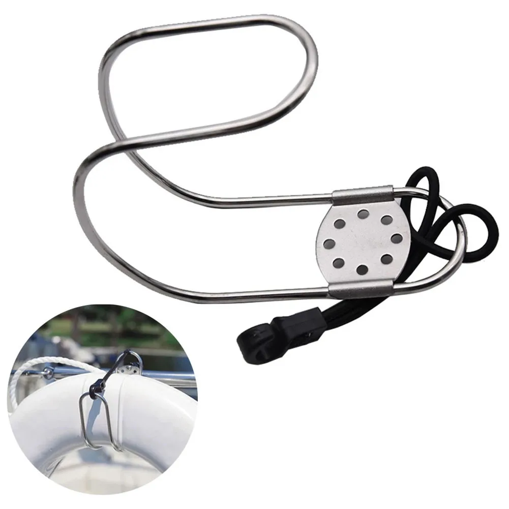 

316 Stainless Steel Life Buoy Ring Holder Marine Horseshoe Bracket For Boat