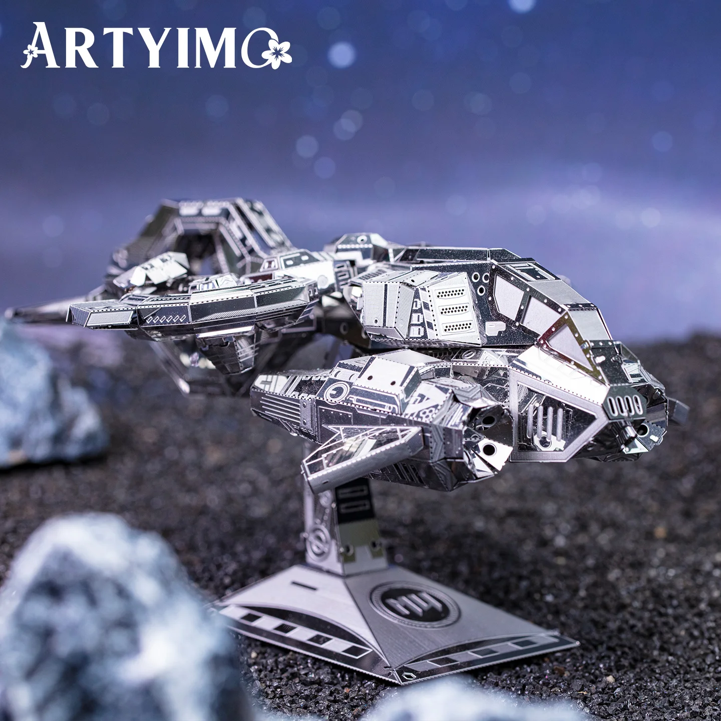 Фото ARTYIMO Thunder Hawk Silver 3D металлический пазл-конструктор, головоломка, украшение для стола, подарок на Рождество, Хэллоуин, день рождения №1