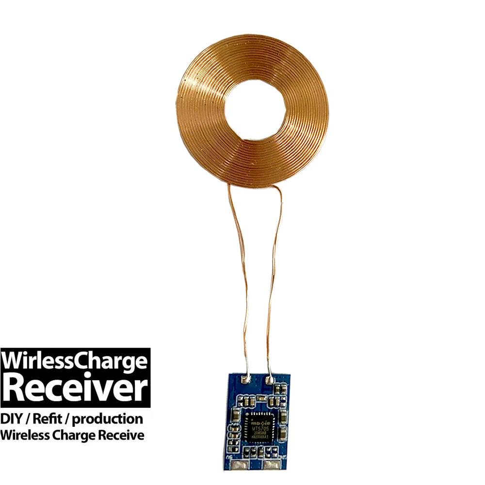 veeaii qi wireless charger receiver diy for huawei pro 20 5v1a wireless charger receiver for iphone android phones universal free global shipping