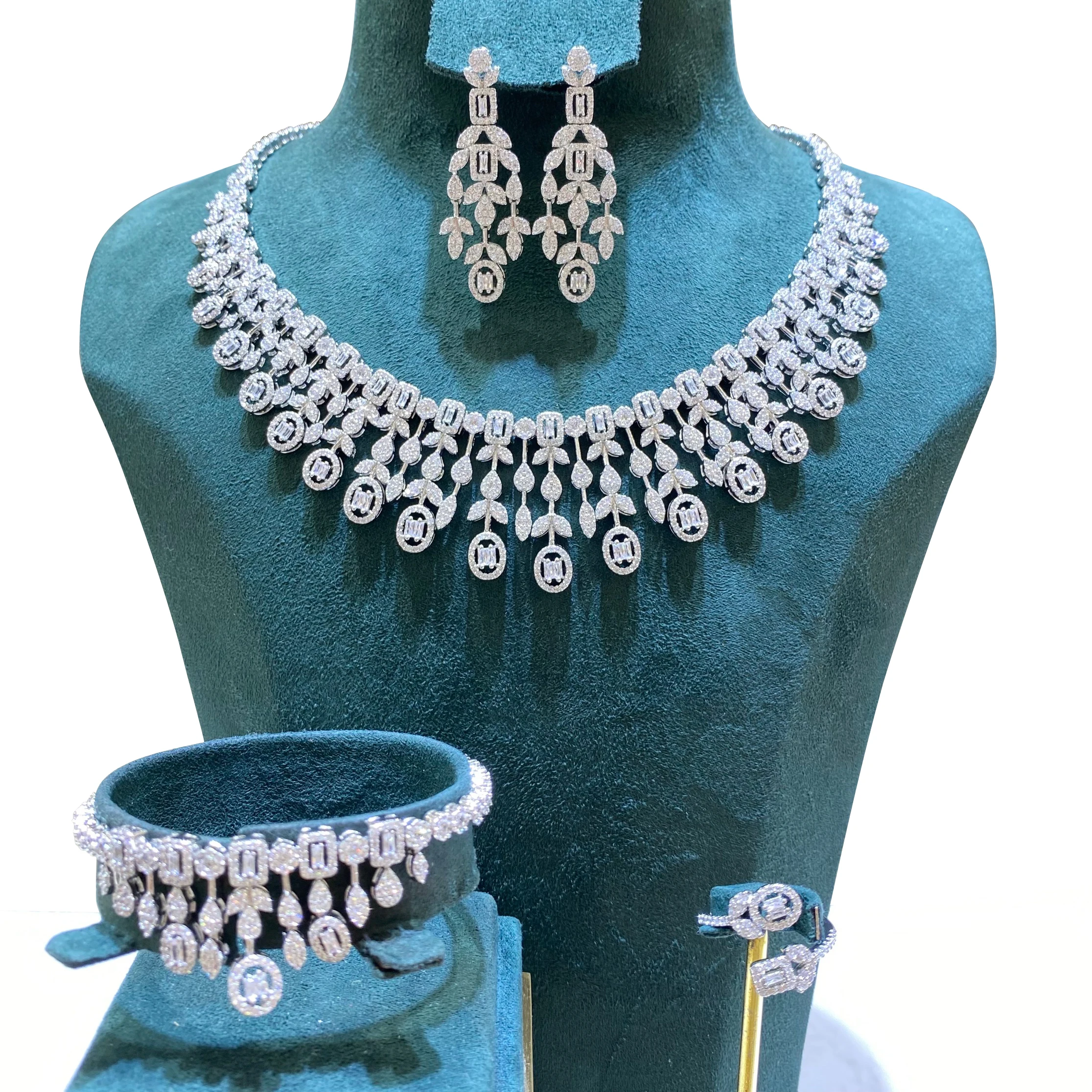 

GODKI известный бренд 2 слоя Роскошные африканские Ювелирные наборы для женщин Свадебная вечеринка Циркон Кристалл Дубай Свадебный ювелирный набор подарок