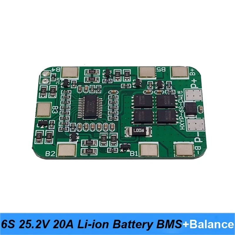 2x6S 25 2 V 20A литиевая батарея BMS Board с балансировкой для отвертки 25V и аккумуляторного