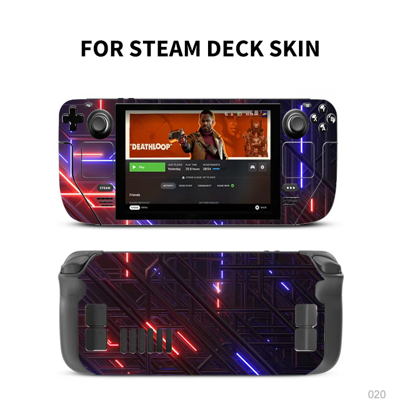 

PVC Protective Skin Decal for Steam Deck Game Console Anti-Scratch Protection Sticker for Valve Steam Deck Gaming Accessories