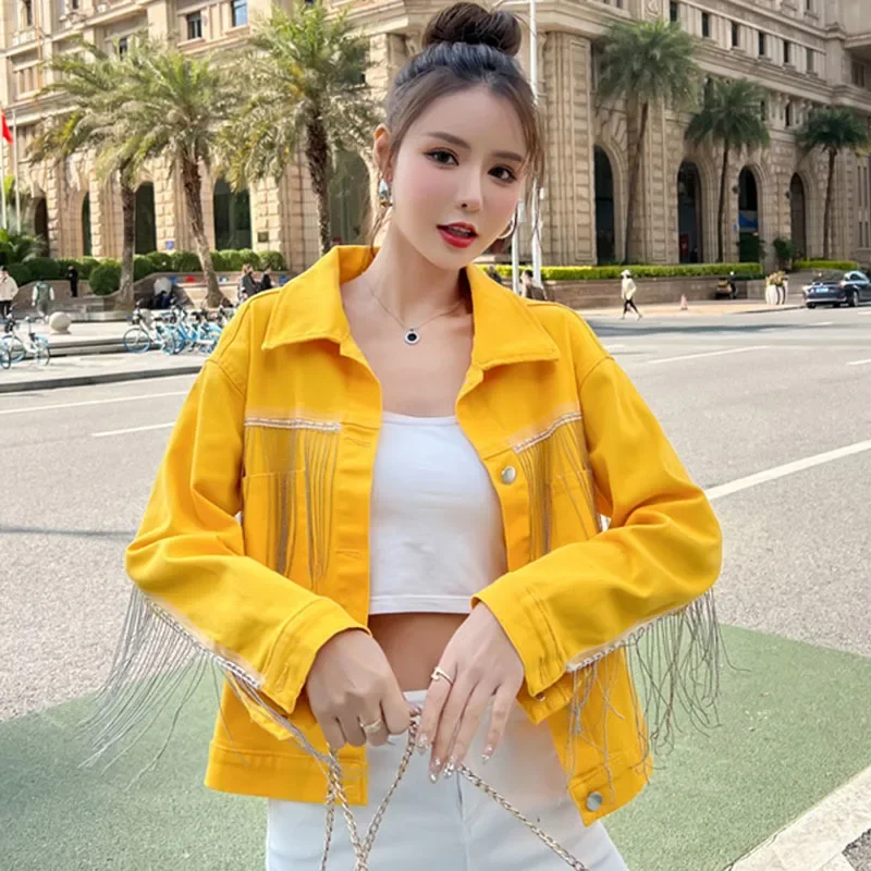 Женское джинсовое пальто Yipn.igacoyou