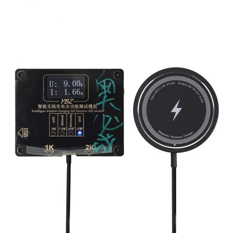 

15W Magnetic Wireless Charger Dual Port Aluminum Alloy Pop-up Wireless Charger Compatible With IPhone 12/13/14 And More