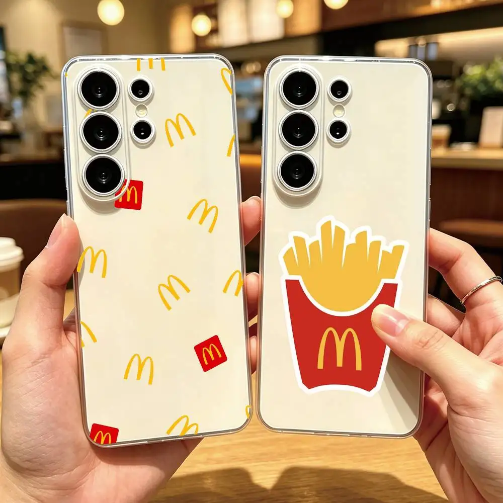 Фото Чехол для телефона C-Cool B-Brand McDonaldsES, прозрачный силиконовый, мягкий, для Samsung S25, S24, S21, S22, S23, S30, Ultra, S20, Plus, Fe. Подарок. №1