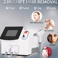 2 in 1 ipl opt hair removal machine laser tattoo removal eyebrow washing machine nd yag laser q switch