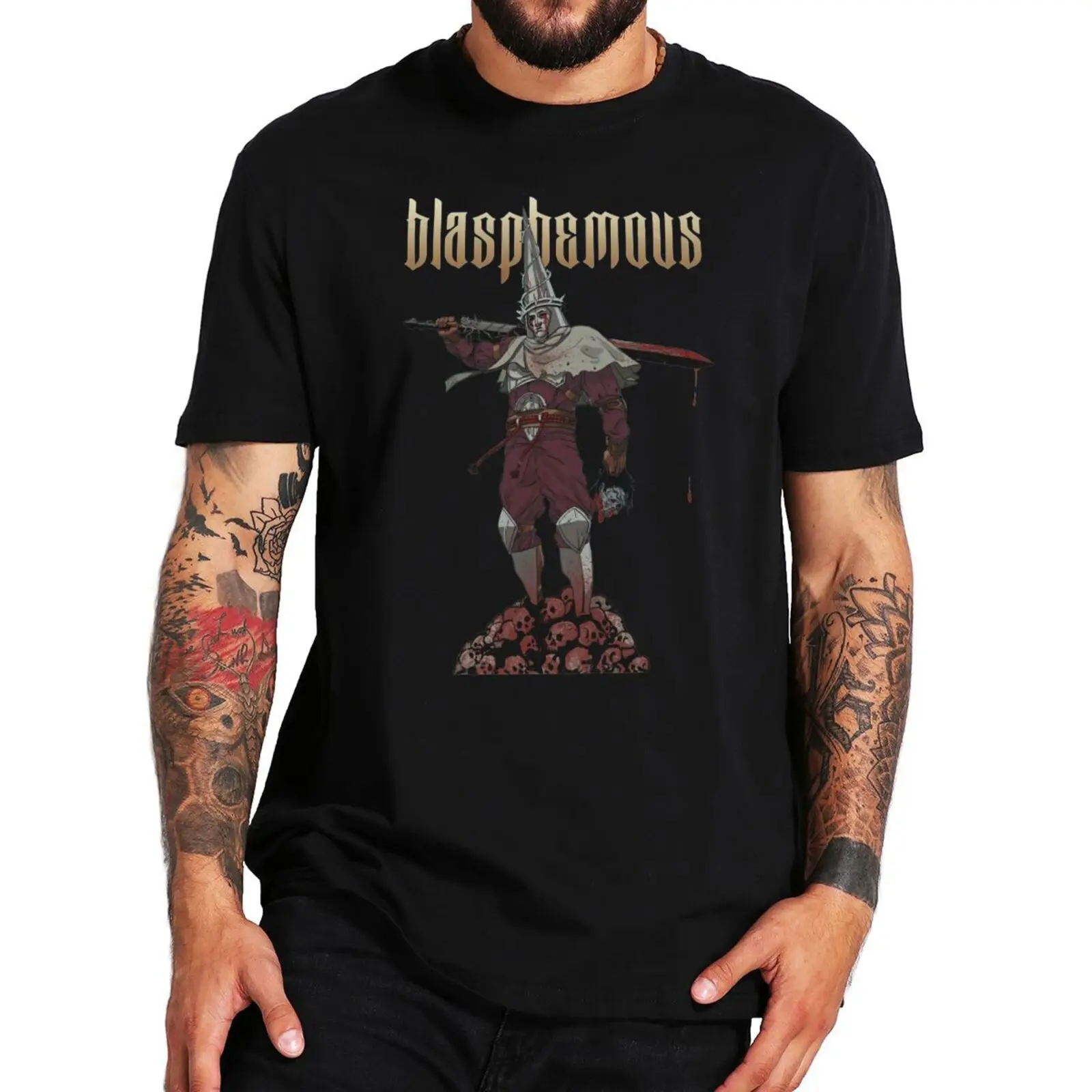 

Blasphemous Gaming T Shirt Spanish Classic Action Video Game Men's Tee Shirt 100% Cotton Short Sleeves Summer Homme Camiseta
