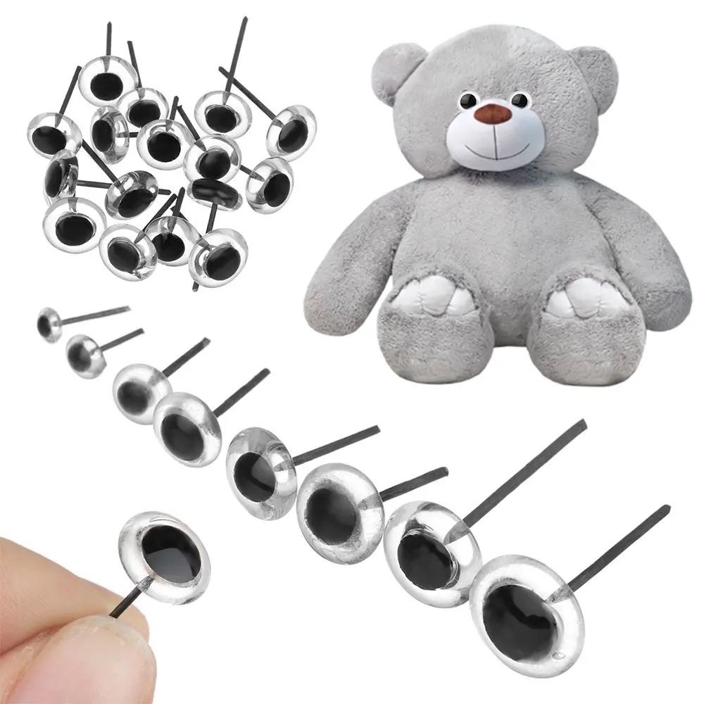 Стеклянные глаза для кукол 3/4/5/6/7/8/9/10 мм 20 шт