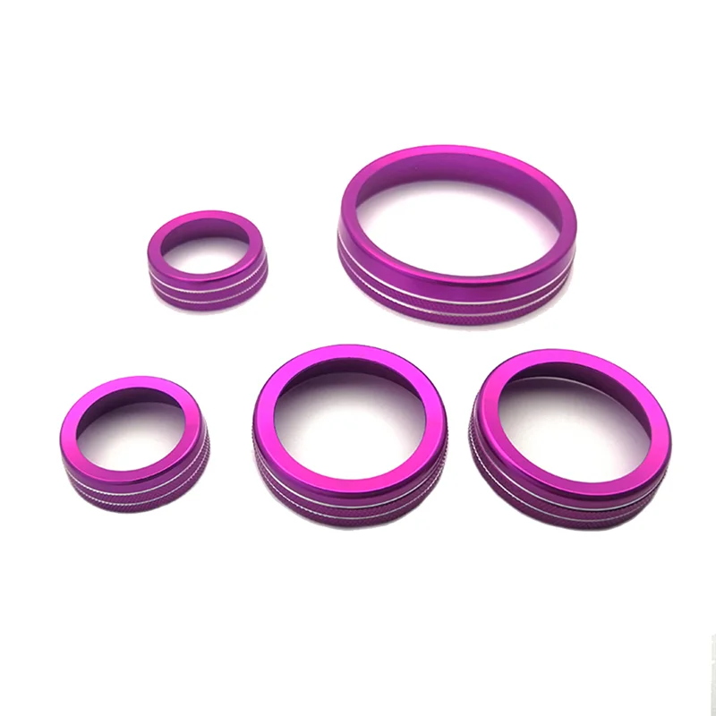 

Air Conditioner Headlight Switch Knob 4WD Wheel Drive Trailer Gear Switch Knob Cover for 21-22 Ford Bronco 5PCS Pink