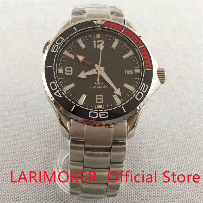 

LARIMOKER 41mm NH34A(GMT) Automatic Men Watch Jubilee Bracelet Sapphire Glass10ATM waterproof 10ATM waterpro