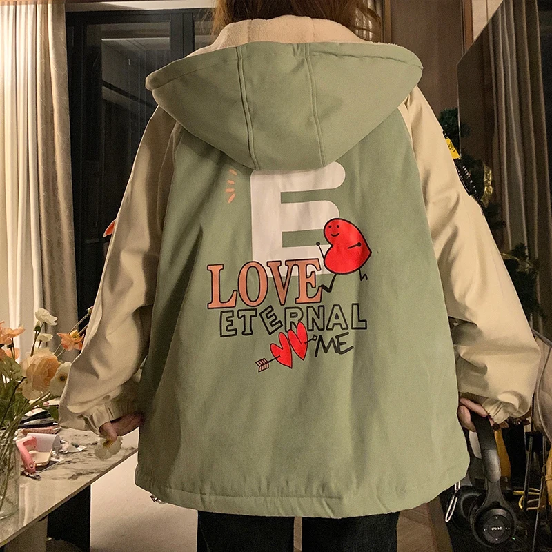 Утепленная верхняя одежда с флисовой подкладкой осенне-зимняя для девочек