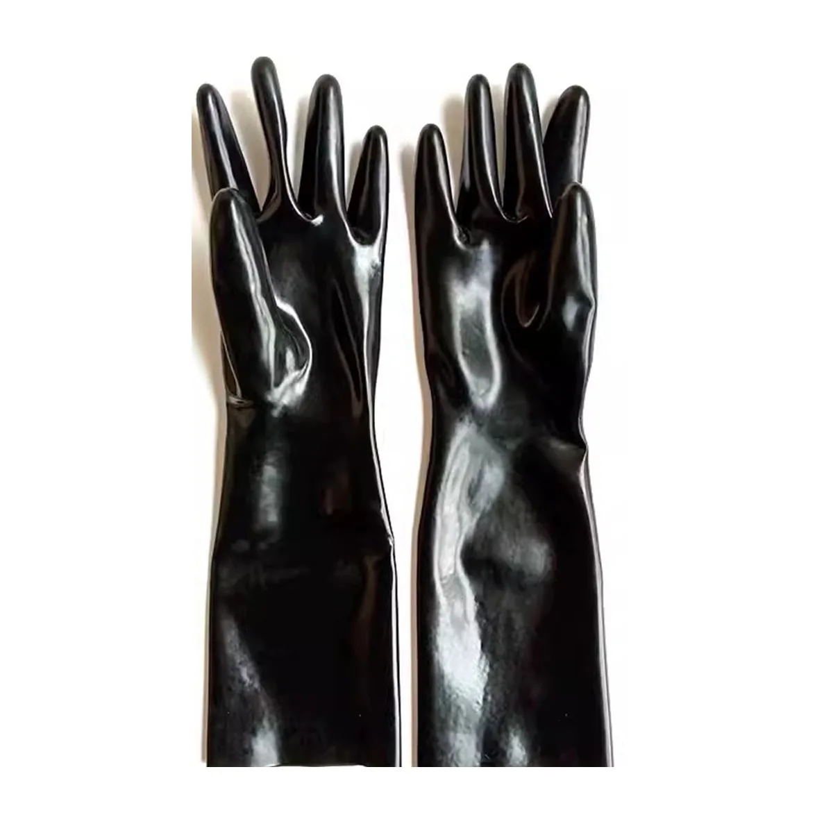 Короткие сексуальные латексные перчатки унисекс с 5 пальцами варежки фетиш