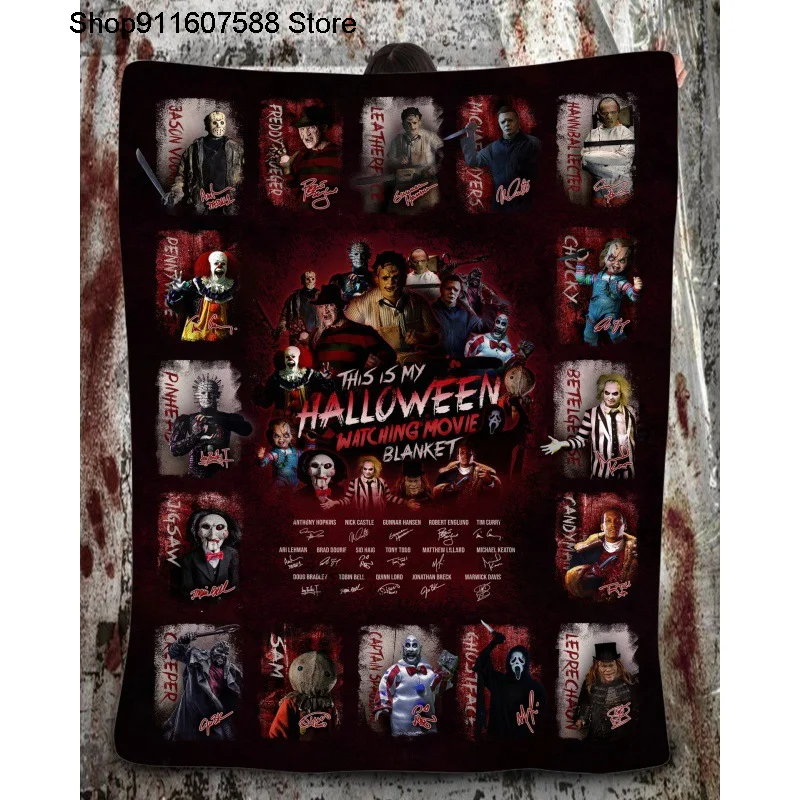 3D одеяло из фильма ужасы фланелевое полиэстера мягкое уютное теплое домашнее