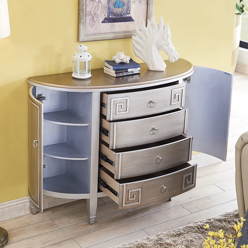 Шкаф-сервант YY с перегородкой Полукруглая для дома