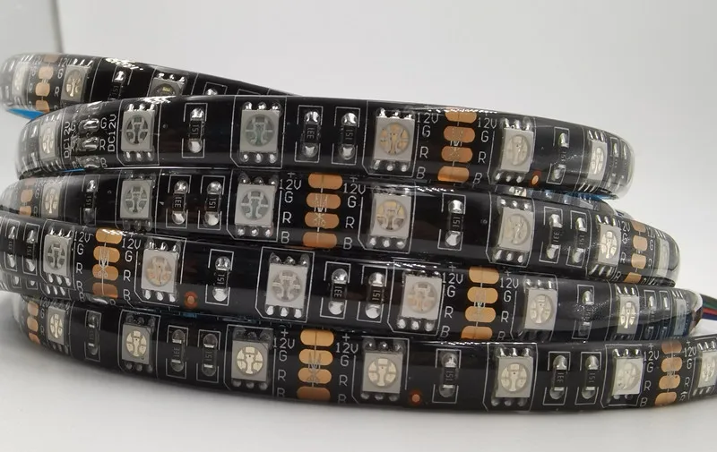 

Гибкая светодиодная лента 5050 RGB, 60 светодиодов/м, 12 В, 5 м