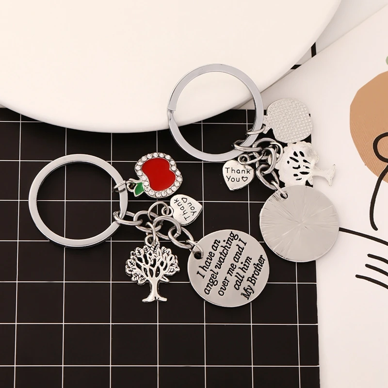 

Keychain Family Tree Key Chain Birthstone Jewelry Custom Family Member Keyring Gifts For Mom Grandma