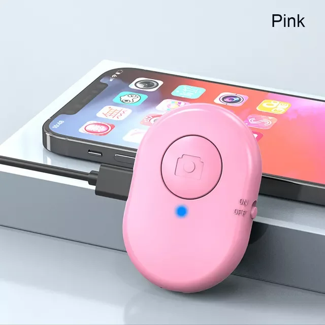 

Rechargeable Bluetooth-Compatible Self-timer Selfie Shutter Release Wireless Remote Controller Button for IOS Android