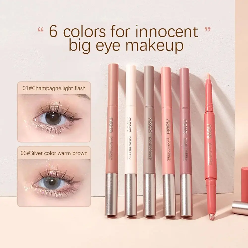 

Long lasting Waterproof Pearlescent High Light Eyeliner Eyeshadow Multicolor Double-head