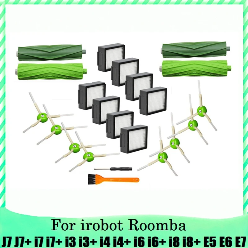 

22PCS For Irobot Roomba I7 I7+ I3 I3+ I4 I4+ I6 I6+ I8 I8+ J7 J7+/Plus E5 E6 E7 Vacuum Cleaner Replacement Parts