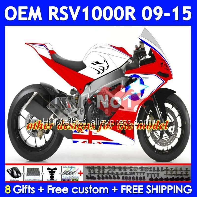 Фото Инъекция для Aprilia RSV 1000 R 1000R RSV1000RR 315No.143 RSV1000 09 11 12 13 15 2009 2010 2012 2013 2015, в наличии, черные обтекатели №4