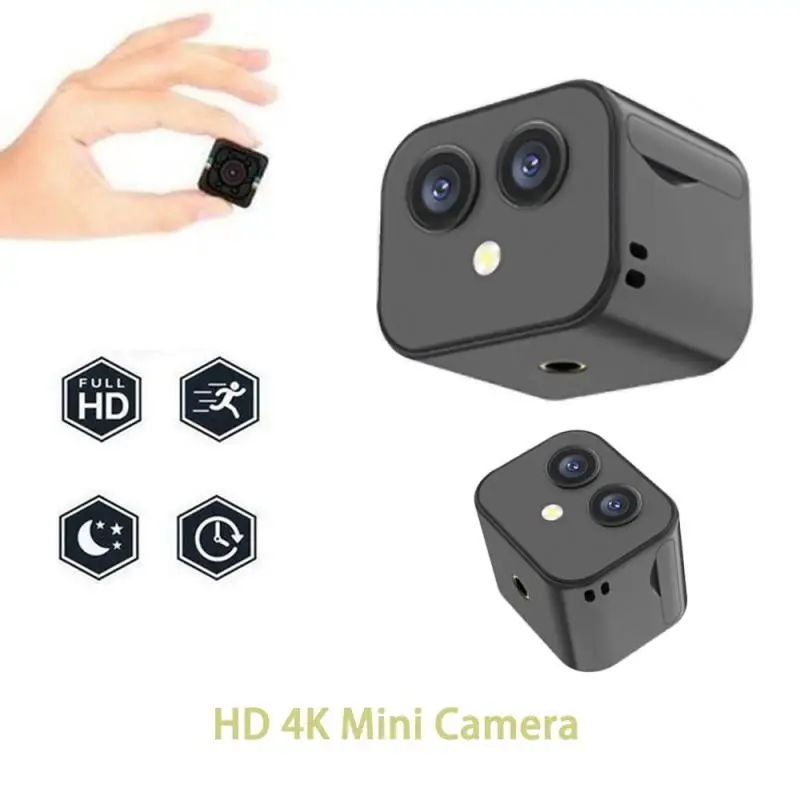 

WiFi Mini Camera HD 4K Wireless Camera Night Vision Micro Camcorder Two-way Intercom Monitoring Video Camera