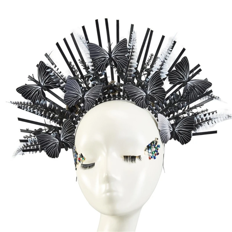 

Mary HaloCrown Butterfly Headband Spiked Headpiece Headpiece