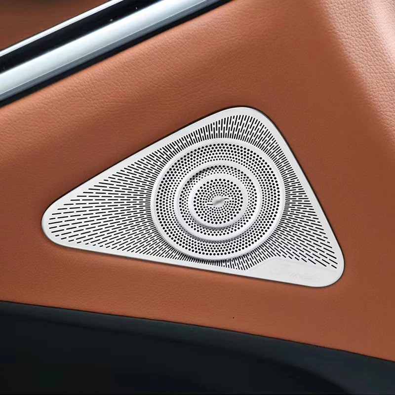 

Для Mercedes Benz S Class W223 2021 2022 Стайлинг автомобиля нержавеющая сталь аудио динамик дверь громкоговоритель отделка крышки наклейки