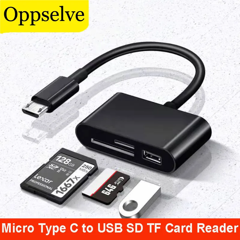 USB OTG адаптер Micro Type C кардридер SD/TF устройство для чтения карт памяти Macbook